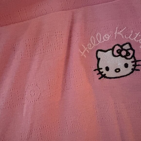 HELLO KITTY WIDE LEG LOUNGE PANTS PJ PANTS - SIZE L NWOT - Picture 3 of 5